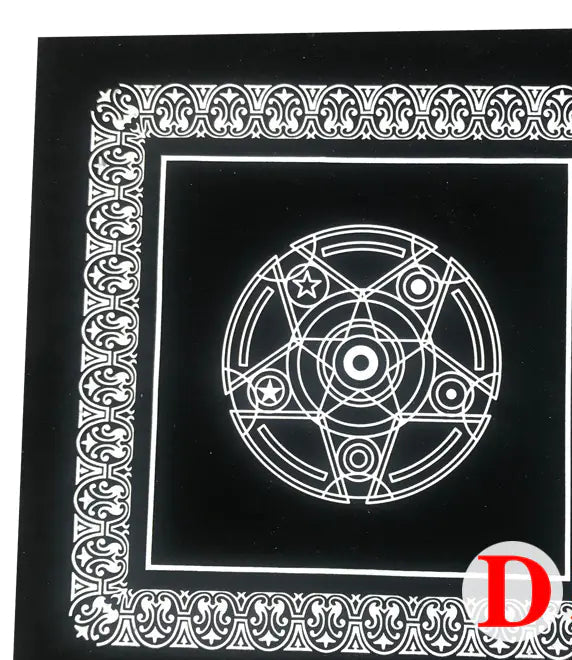 Tarot Tablecloth With Star Pattern & Velvet Material