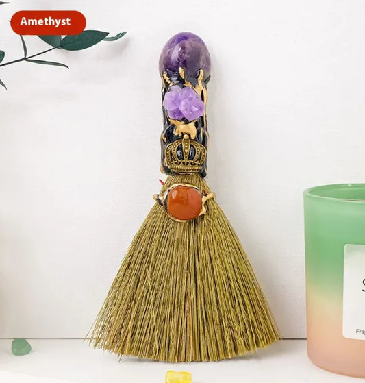 Witches Besom | Crystal Broom