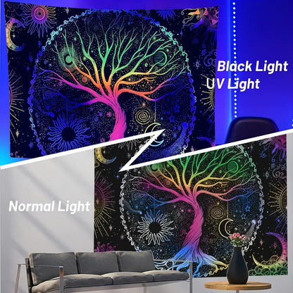 UV Fluorescent Tapestry Sorceress Sanctuary