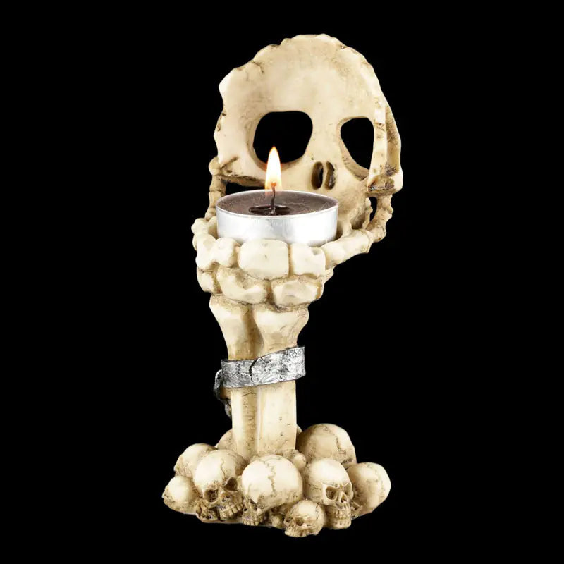 Skull Candle Holder
